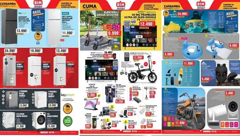 BİM 8-11 Temmuz Aktüel Kataloğu: Elektronik ve Ev Aletlerinde Harika Fırsatlar!