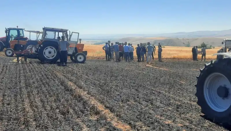 Yozgat’ta 100 Dönüm Ekili Alan Alevlere Yenik Düştü