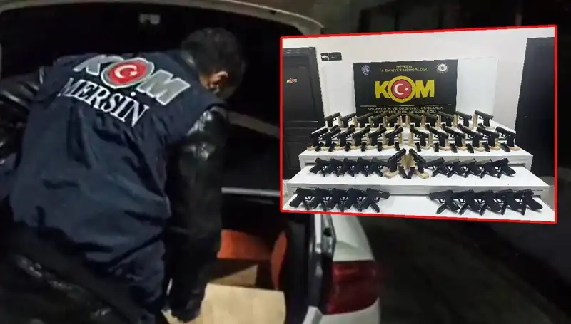 Mersin'de Şaşırtan Operasyon: Otomobil Değil, Silah Deposuyla Karşılaşıldı!