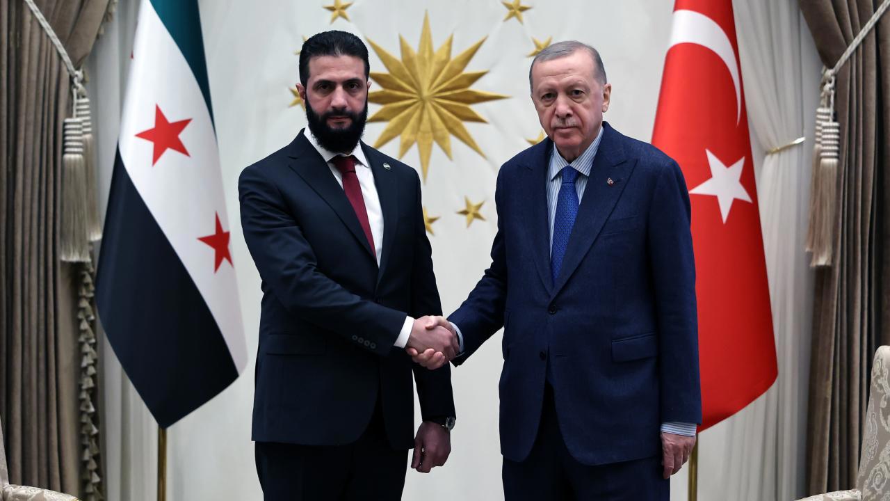 Cumhurbaşkanı Erdoğan ve Ahmed Şara görüşmesi