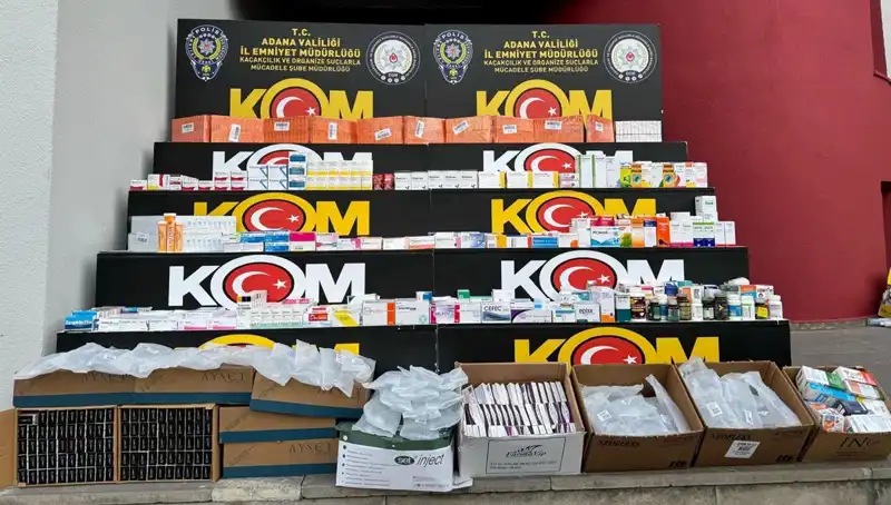 Adana'da Yasa Dışı İlaç Operasyonu: Çok Sayıda Gözaltı ve Ele Geçirilen İlaçlar